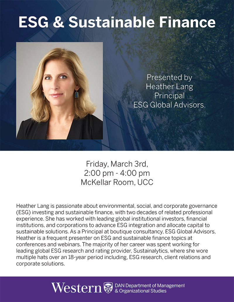 Poster for presentation by Heather Lang